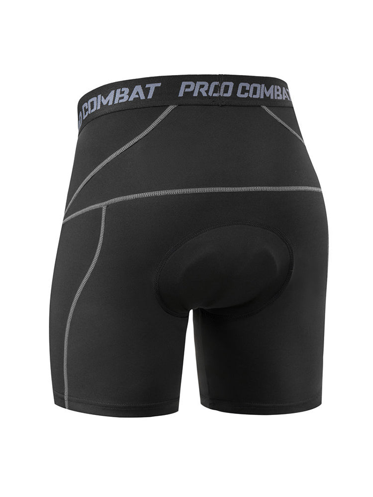 2 Pack Men's Shock-Absorbing Pad High-Stretch Sporty Activewear Tights | dmunderwear detail image 13
