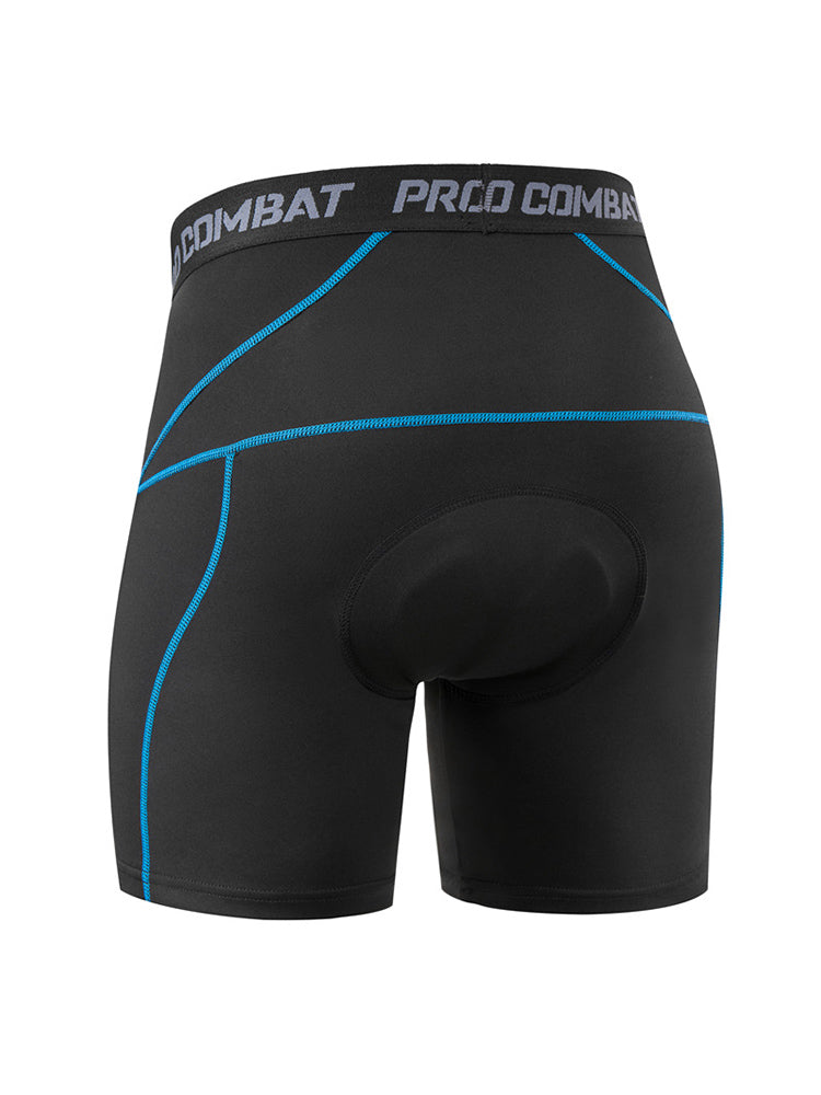 2 Pack Men's Shock-Absorbing Pad High-Stretch Sporty Activewear Tights | dmunderwear detail image 15
