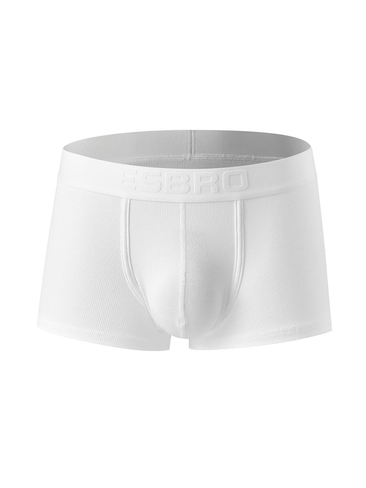 2 Pack Men's Single-Layer U-Pouch Ribbed Sweat-Absorbing Breathable Trunks | dmunderwear detail image 15