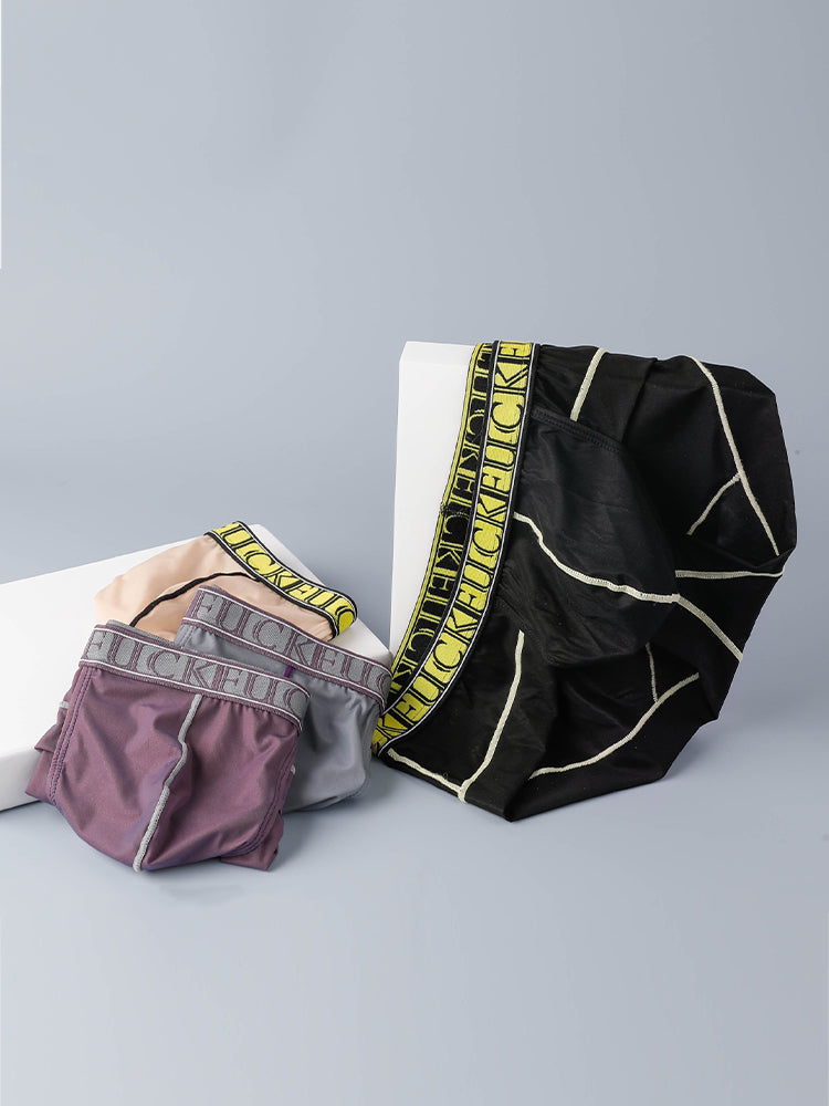 2 Pack Men's Ice-Silk Stretch Sports Briefs with 3D Pouch | dmunderwear detail image 13