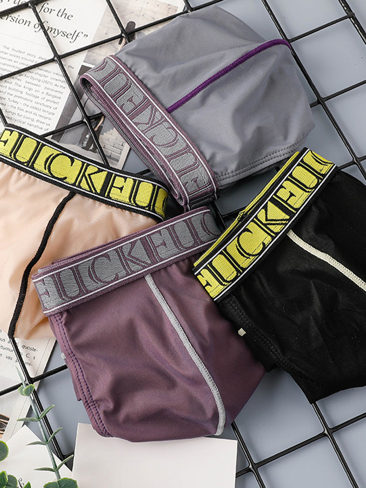 2 Pack Men's Ice-Silk Stretch Sports Briefs with 3D Pouch | dmunderwear detail image 5