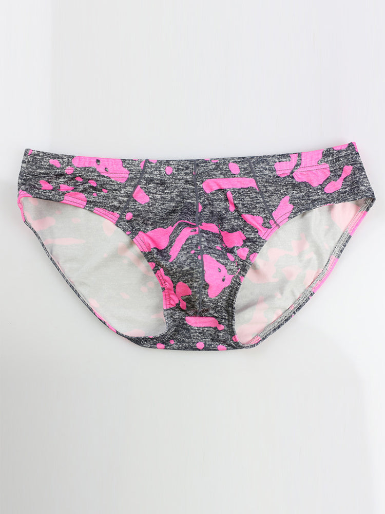 2 Pack Men's Camo Print U-Pouch Briefs | dmunderwear
