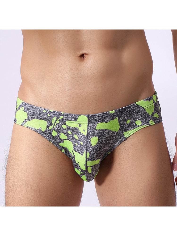 2 Pack Men's Camo Print U-Pouch Briefs | dmunderwear detail image 14