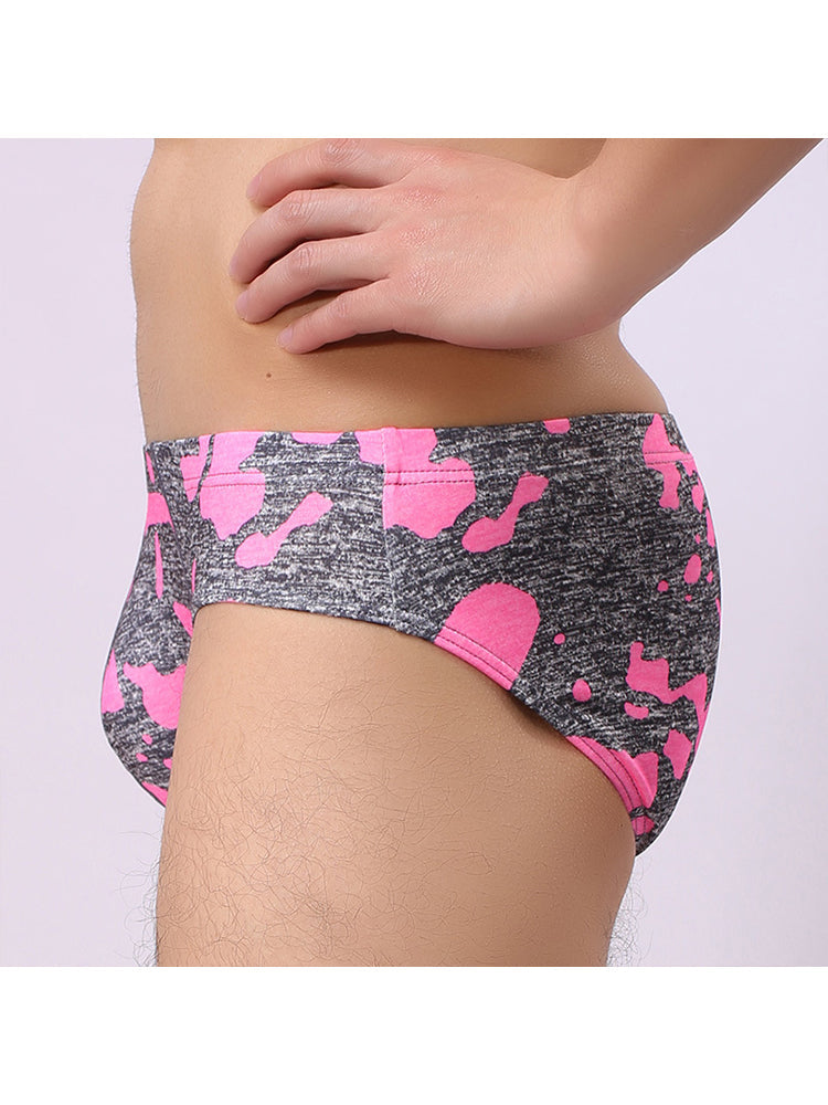 2 Pack Men's Camo Print U-Pouch Briefs | dmunderwear detail image 18