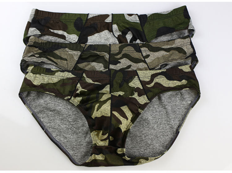 2 Pack Men's Camo Print U-Pouch Briefs | dmunderwear detail image 19