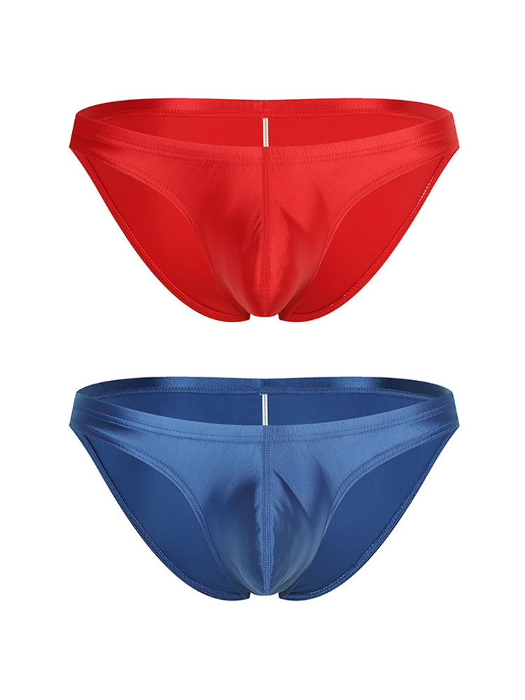 2 Pack Men's Slim Fit with U-Pouch Sexy Smooth Touch Briefs | dmunderwear detail image 14