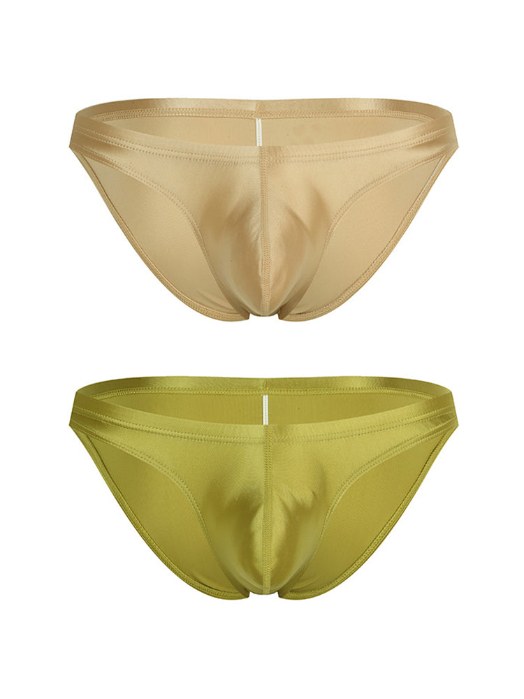 2 Pack Men's Slim Fit with U-Pouch Sexy Smooth Touch Briefs | dmunderwear detail image 20