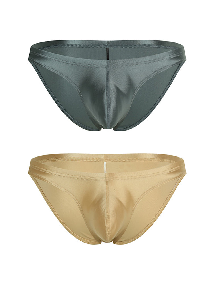 2 Pack Men's Slim Fit with U-Pouch Sexy Smooth Touch Briefs | dmunderwear detail image 8