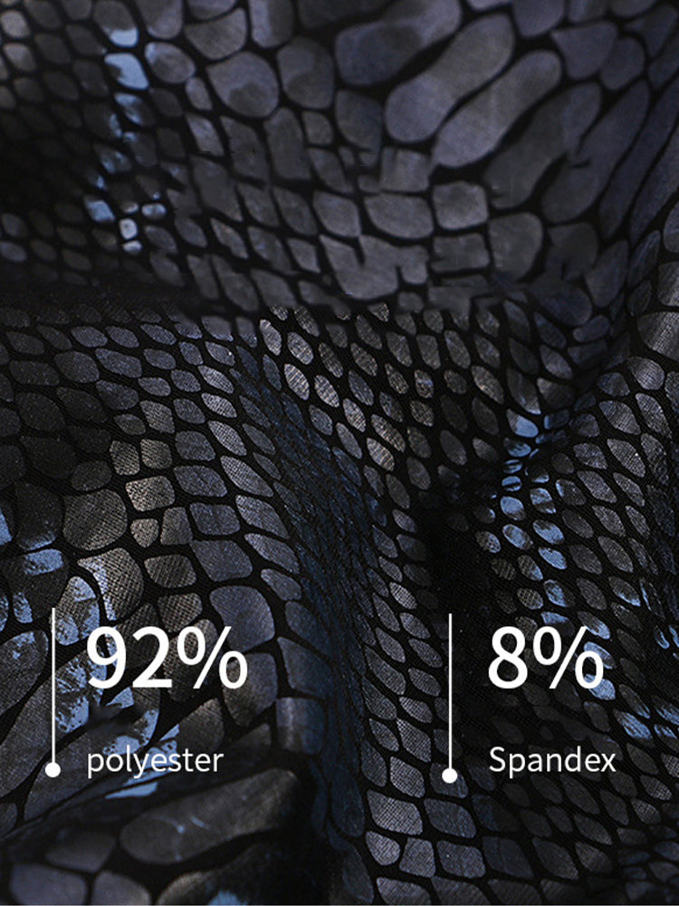 2-pack Men's Snake Print Hollow Briefs | dmunderwear detail image 5