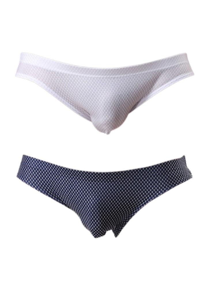 2 Pack Men's Soft-Touch Daily Stretch Solid Color Stay-Put Fit Briefs | dmunderwear detail image 2