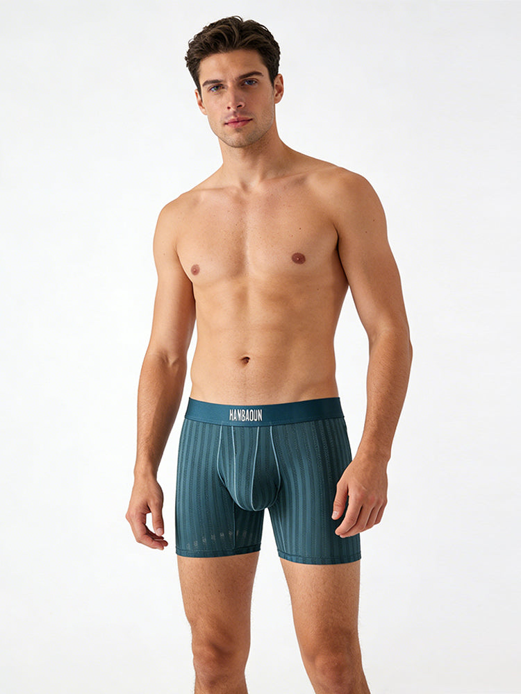 2 Pack Men's Soft-Touch Waistband Movement-Friendly Stretch Fit Boxer Briefs | dmunderwear