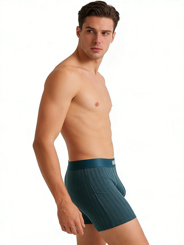 2 Pack Men's Soft-Touch Waistband Movement-Friendly Stretch Fit Boxer Briefs | dmunderwear detail image 4
