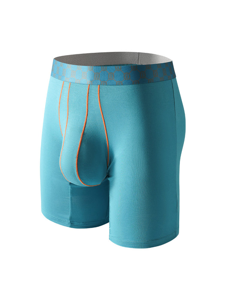 2 Pack Men's Solid Color Anti-Chafing Comfy Waistband Stretch Fit Midway Briefs | dmunderwear detail image 12
