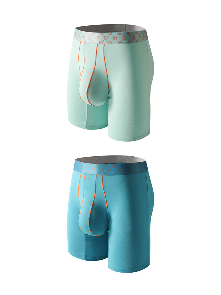 2 Pack Men's Solid Color Anti-Chafing Comfy Waistband Stretch Fit Midway Briefs | dmunderwear detail image 7