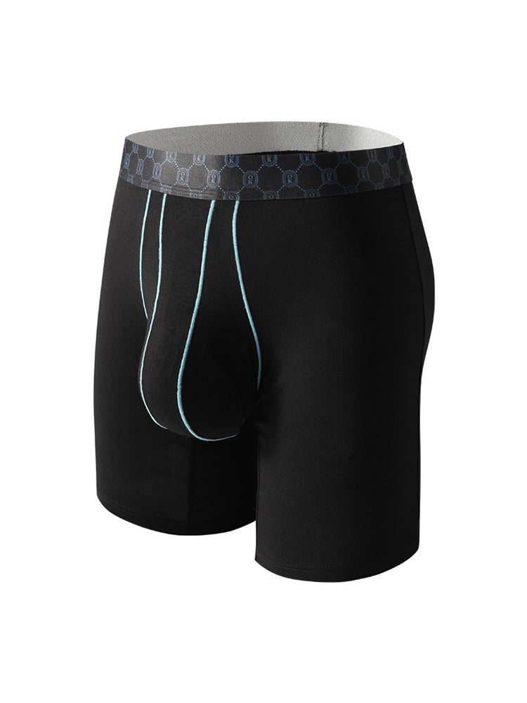2 Pack Men's Solid Color Anti-Chafing Comfy Waistband Stretch Fit Midway Briefs | dmunderwear detail image 9