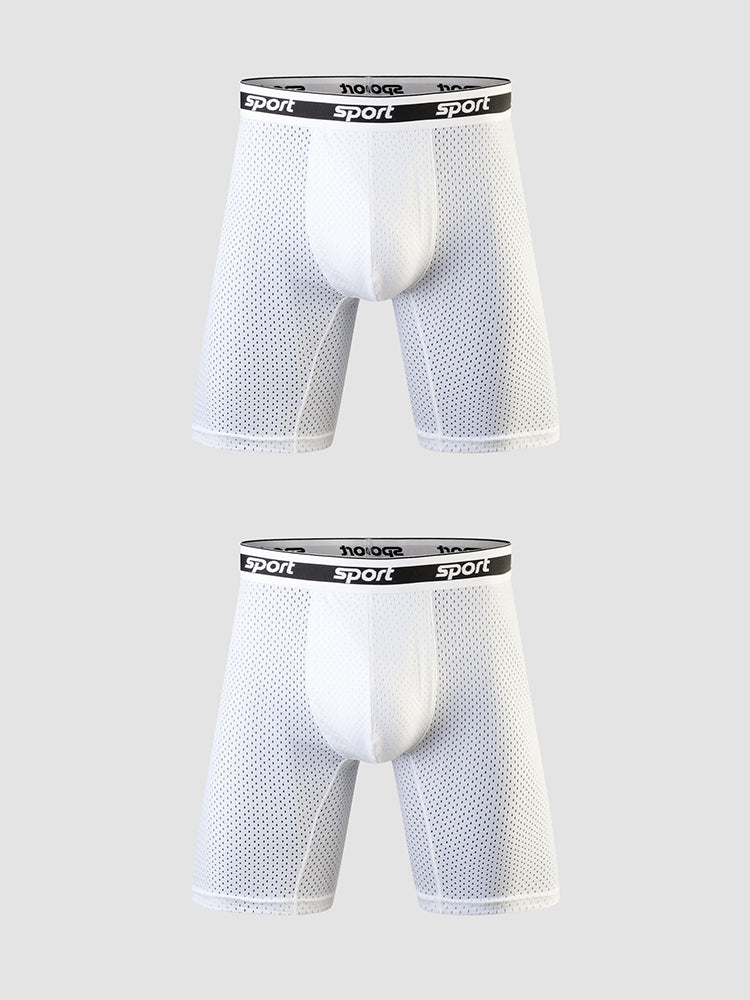 2 Pack Men's Solid Color Breathable Mesh Comfortable Midway Briefs | dmunderwear detail image 10