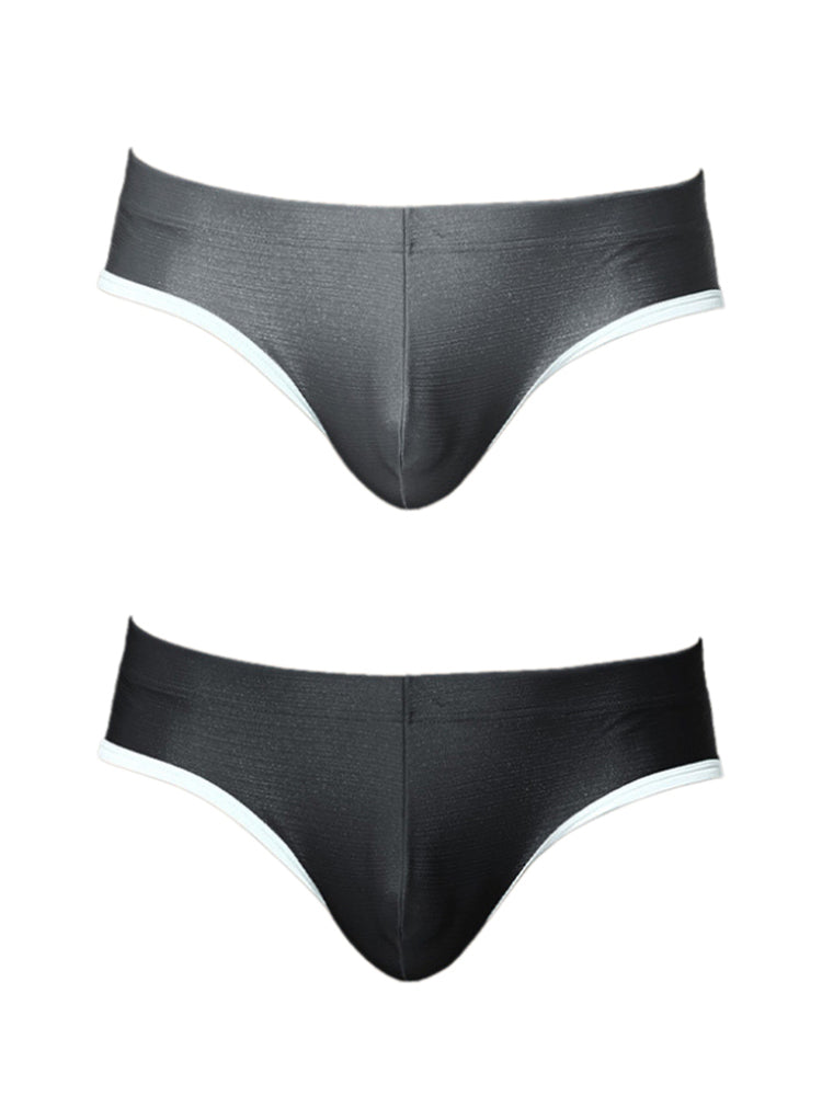 2 Pack Men's Solid Color Breathable U-Pouch Low-Rise Comfy Jockstrap | dmunderwear detail image 7