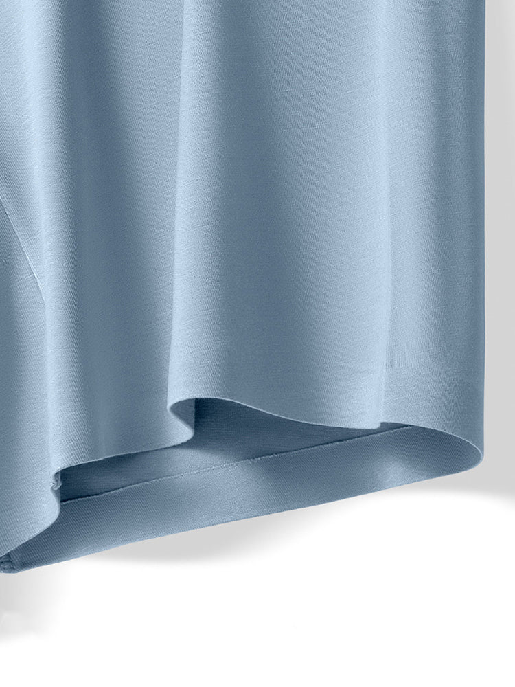 2 Pack Men's Solid Color Loose-Fit Workout Prevent Chafing Boxer Briefs | dmunderwear detail image 10