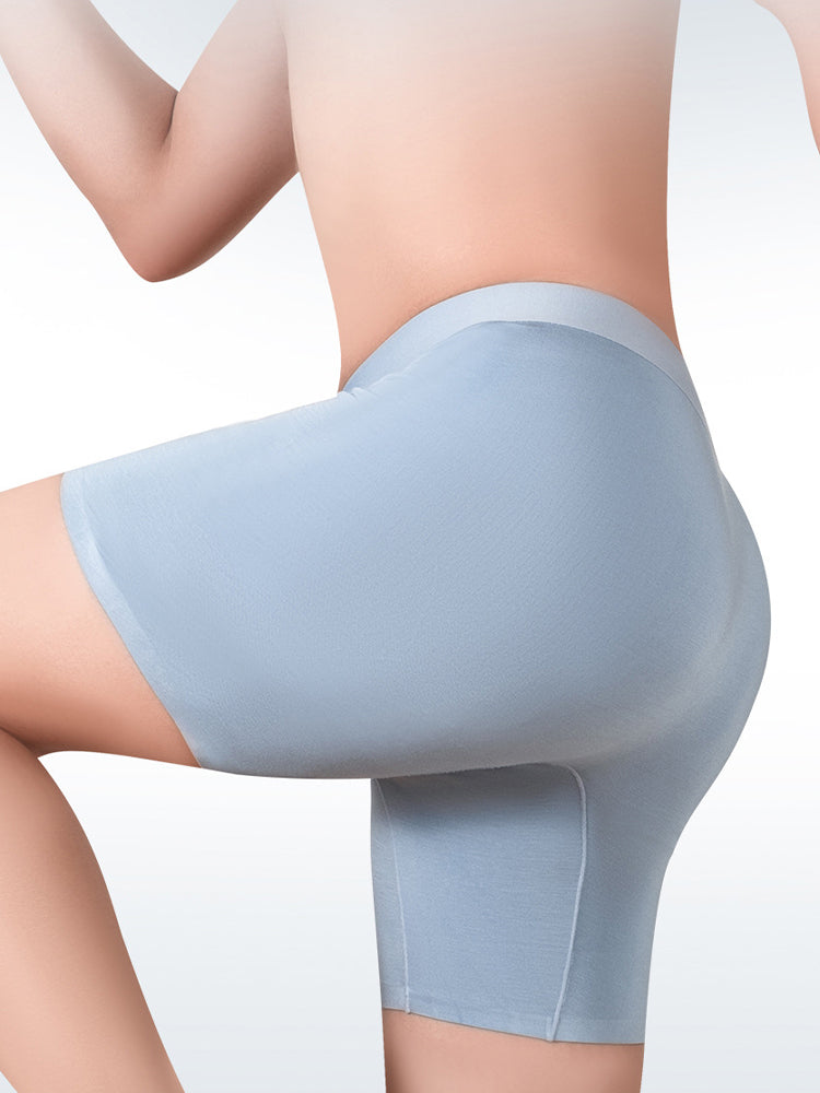 2 Pack Men's Solid Color Loose-Fit Workout Prevent Chafing Boxer Briefs | dmunderwear detail image 18
