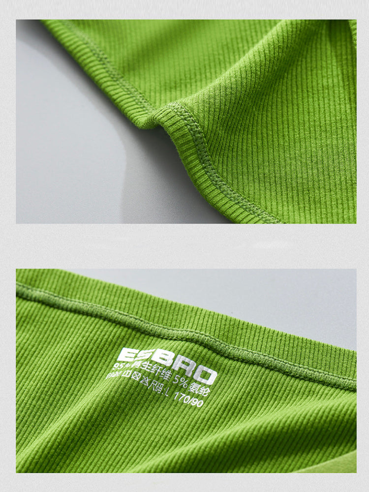 2 Pack Men's Solid Color Low Rise Sweat-Absorbent Large U-Shaped Small Pocket Briefs | dmunderwear detail image 6