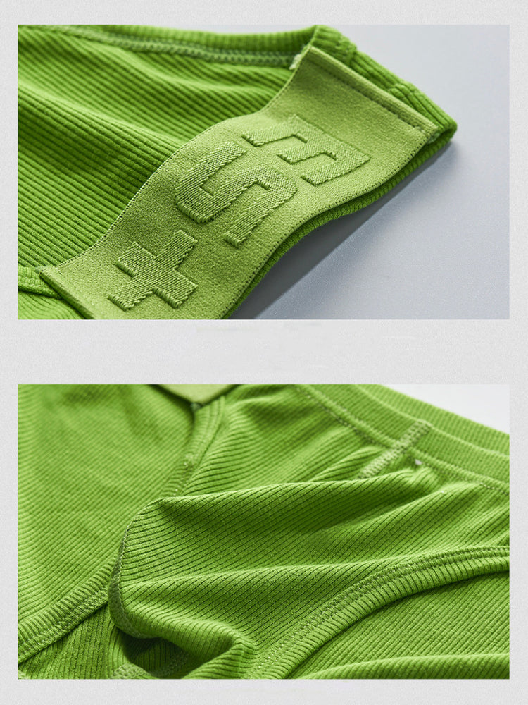 2 Pack Men's Solid Color Low Rise Sweat-Absorbent Large U-Shaped Small Pocket Briefs | dmunderwear detail image 8