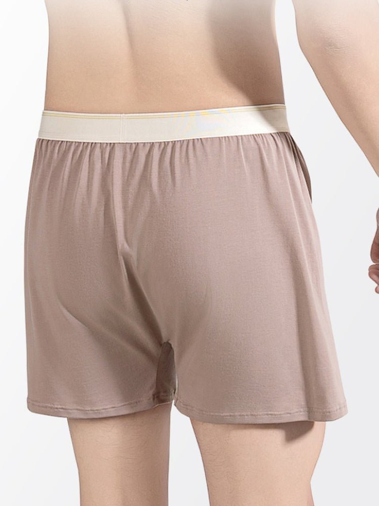 2 Pack Men's Solid Color Seamless Comfort Mid-Rise Home Shorts | dmunderwear detail image 16