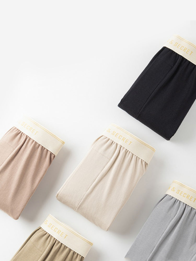 2 Pack Men's Solid Color Seamless Comfort Mid-Rise Home Shorts | dmunderwear detail image 18