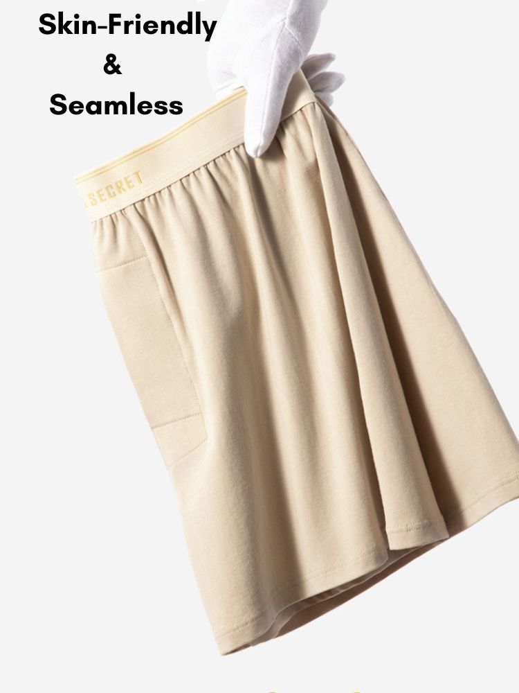 2 Pack Men's Solid Color Seamless Comfort Mid-Rise Home Shorts | dmunderwear detail image 5