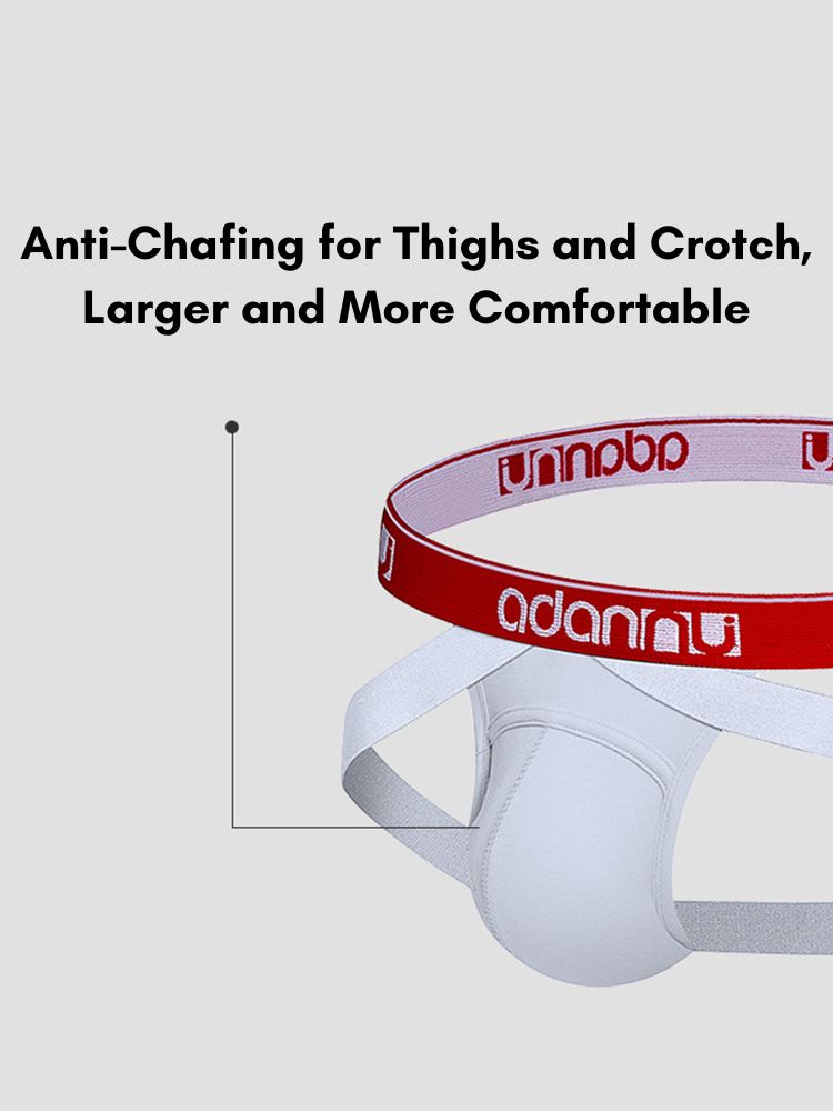 2 Pack Men's Seamless Comfort Stretch Fabric Cooling Touch Breathable Jockstrap | dmunderwear detail image 13