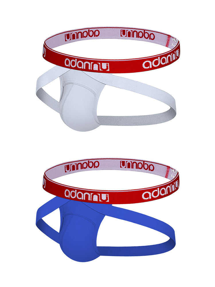 2 Pack Men's Seamless Comfort Stretch Fabric Cooling Touch Breathable Jockstrap | dmunderwear detail image 14