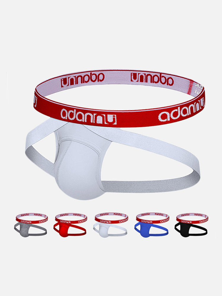 2 Pack Men's Seamless Comfort Stretch Fabric Cooling Touch Breathable Jockstrap | dmunderwear detail image 3