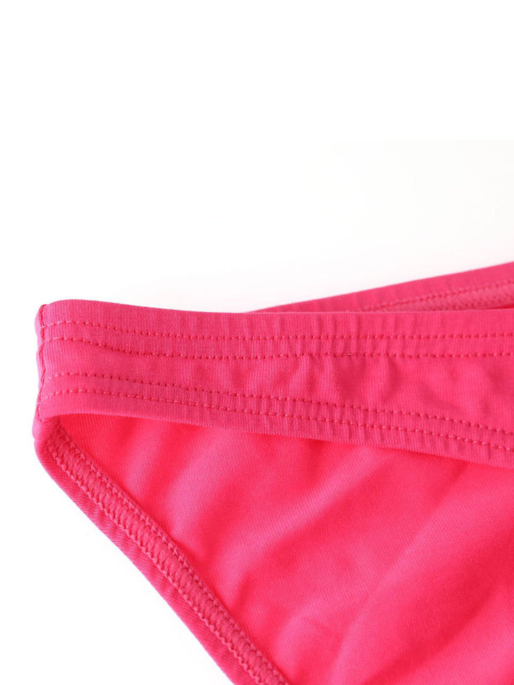 2 Pack Men's Solid Sexy Low-Rise Briefs | dmunderwear detail image 16