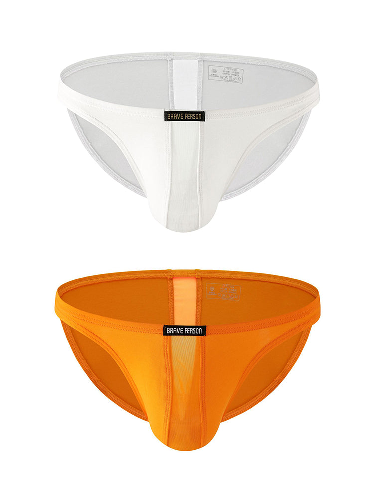 2 Pack Men's Solid Sexy Low-Rise Briefs | dmunderwear detail image 17