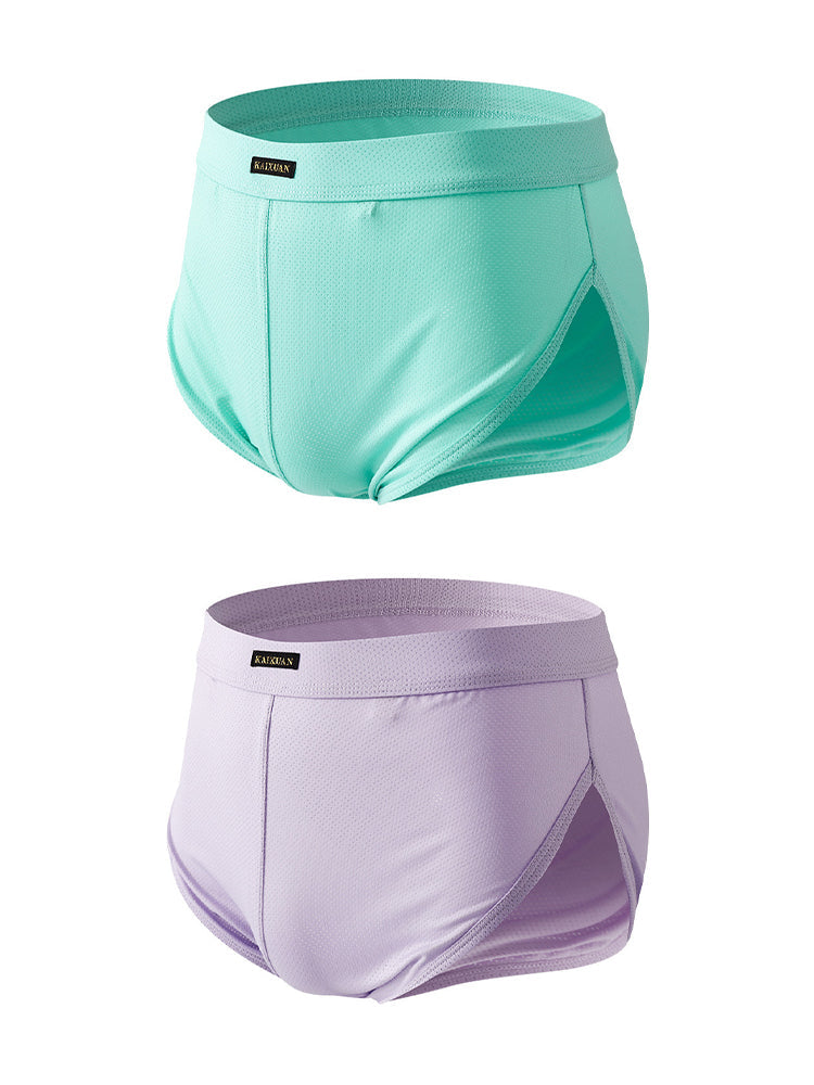 2 Pack Men's Sport with Detachable Pouch Quick-Dry Mesh Side Vent Activewear Shorts | dmunderwear detail image 12
