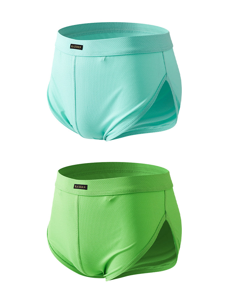 2 Pack Men's Sport with Detachable Pouch Quick-Dry Mesh Side Vent Activewear Shorts | dmunderwear detail image 17