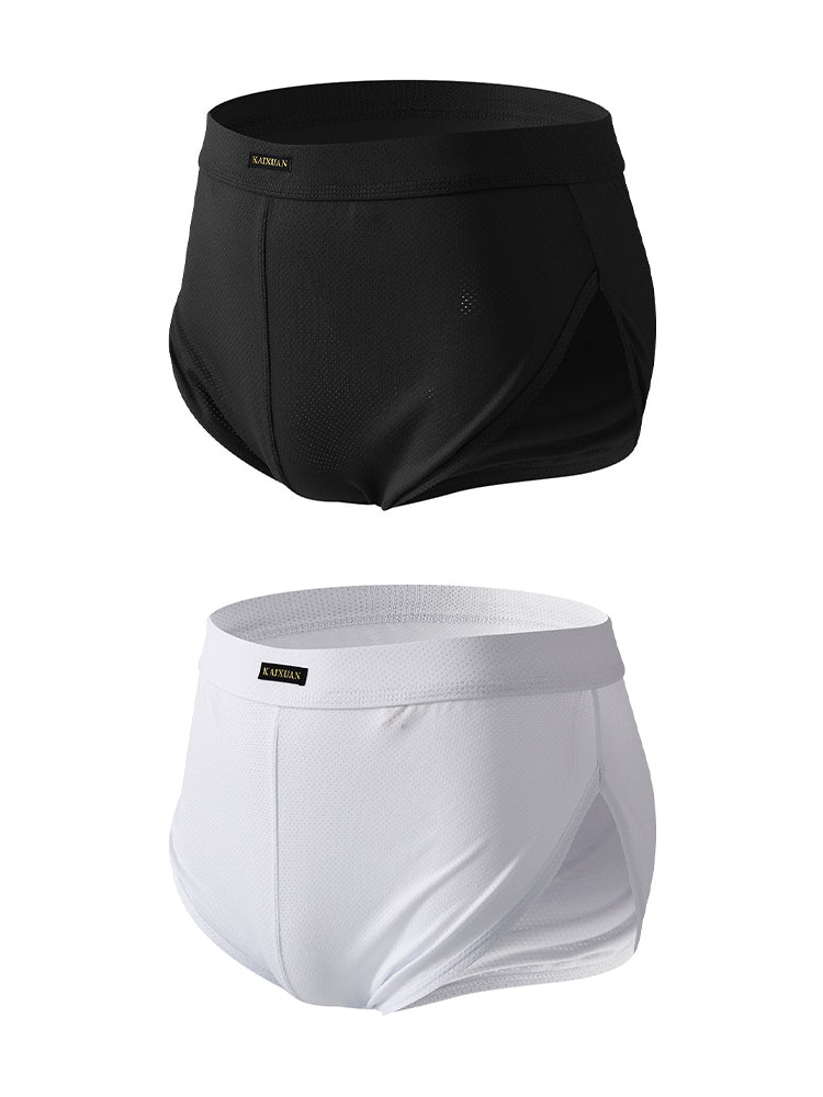 2 Pack Men's Sport with Detachable Pouch Quick-Dry Mesh Side Vent Activewear Shorts | dmunderwear detail image 2