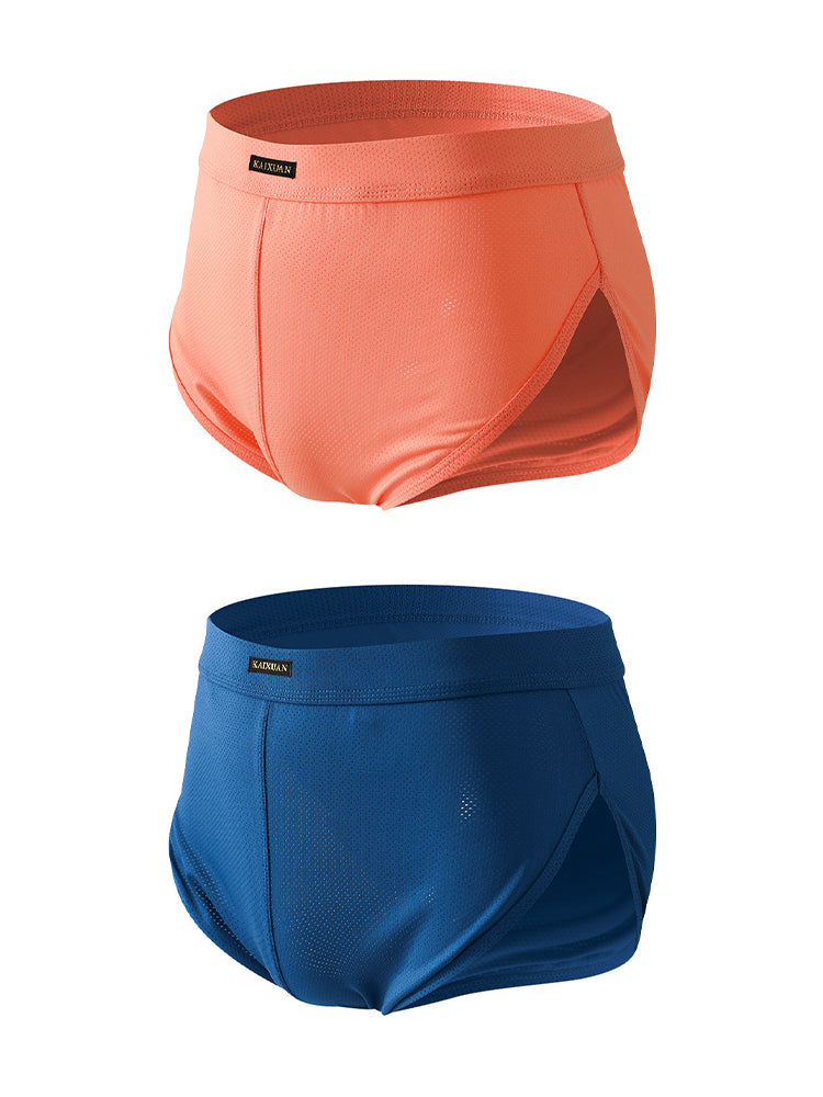 2 Pack Men's Sport with Detachable Pouch Quick-Dry Mesh Side Vent Activewear Shorts | dmunderwear detail image 7