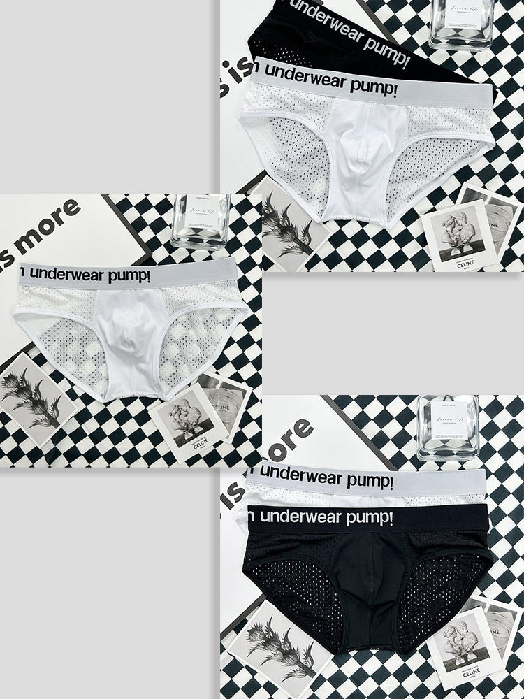 2-pack Men's Sports Mesh Breathable Briefs | dmunderwear detail image 12