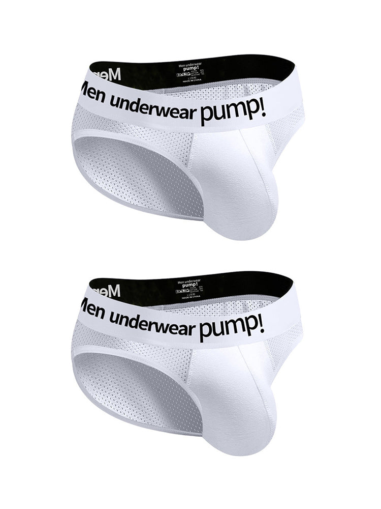 2-pack Men's Sports Mesh Breathable Briefs | dmunderwear detail image 8