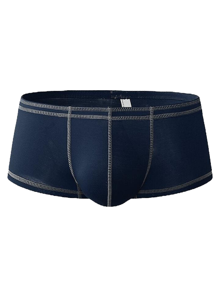 2 Pack Men's Sporty Breathable U Convex Pouch Trunks | dmunderwear detail image 13