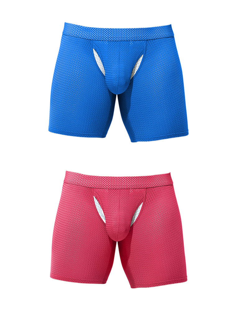 2 Pack Men's Sporty Cut Anti-Chafing Breathable Stretch Fit Midway Briefs | dmunderwear detail image 7