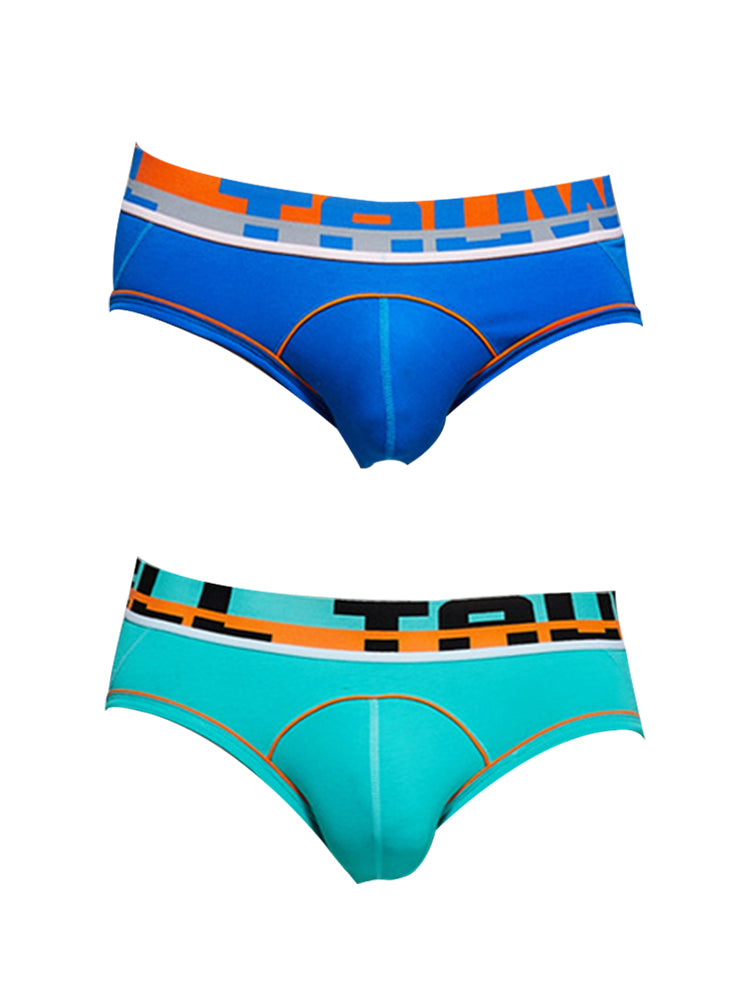 2 Pack Men's Sporty Cut Odor-Control Day-Long Comfort Snug Fit Briefs | dmunderwear detail image 12
