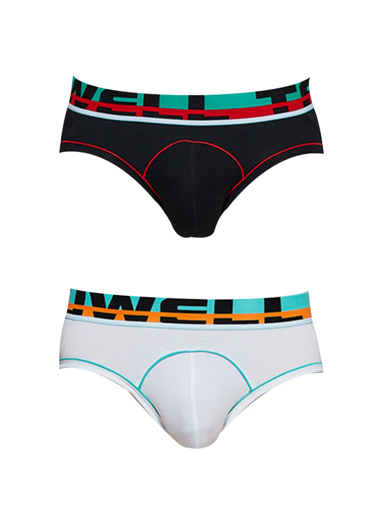 2 Pack Men's Sporty Cut Odor-Control Day-Long Comfort Snug Fit Briefs | dmunderwear detail image 2