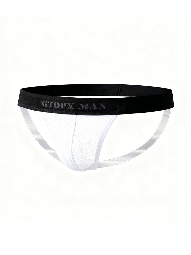 2 Pack Men's Stay-Put Fit Silky Touch Skin-Friendly Chafe-Free Design Jockstrap | dmunderwear