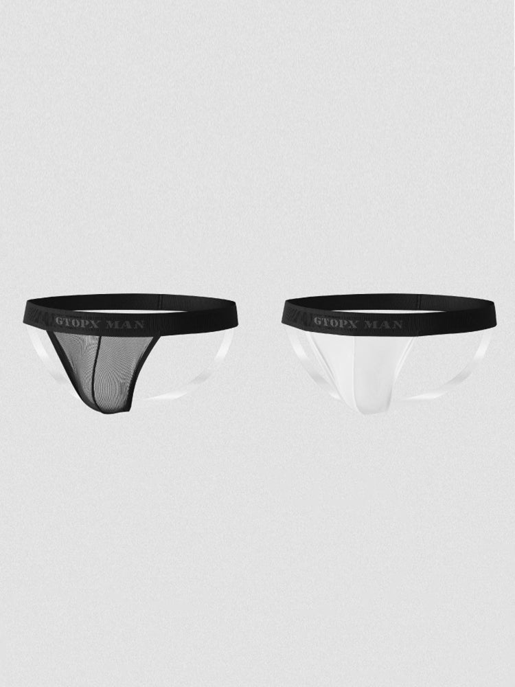 2 Pack Men's Stay-Put Fit Silky Touch Skin-Friendly Chafe-Free Design Jockstrap | dmunderwear detail image 13