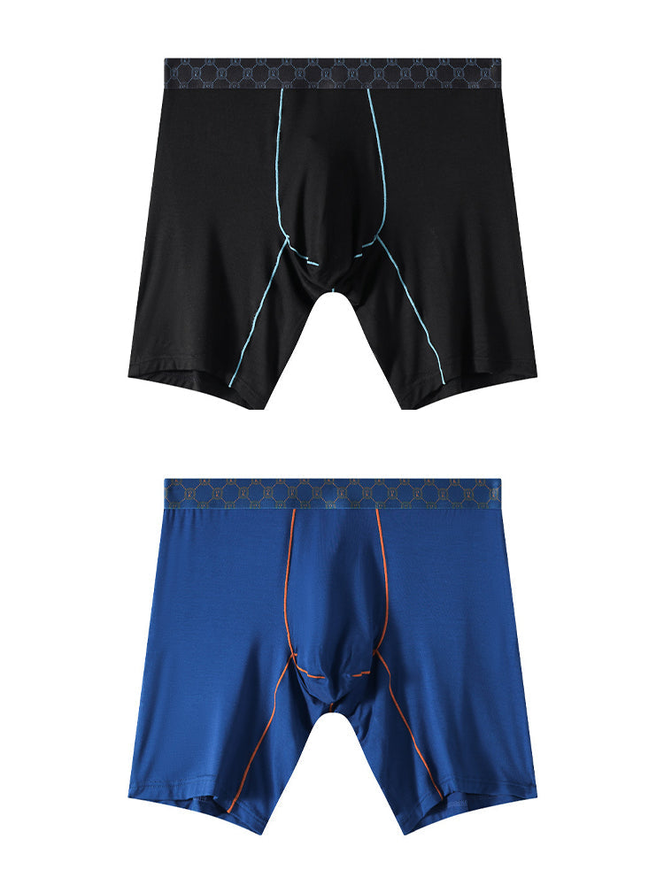 2 Pack Men's Stretch Fabric Full Coverage Anti-Chafing Soft Midway Briefs | dmunderwear detail image 11