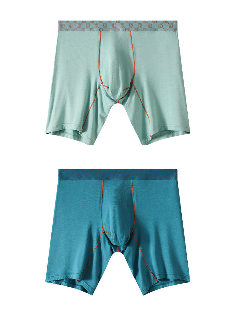 2 Pack Men's Stretch Fabric Full Coverage Anti-Chafing Soft Midway Briefs | dmunderwear detail image 14
