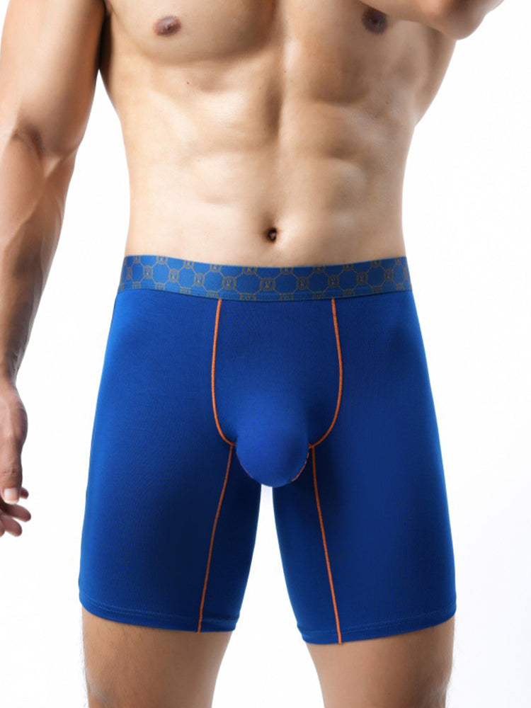 2 Pack Men's Stretch Fabric Full Coverage Anti-Chafing Soft Midway Briefs | dmunderwear detail image 3