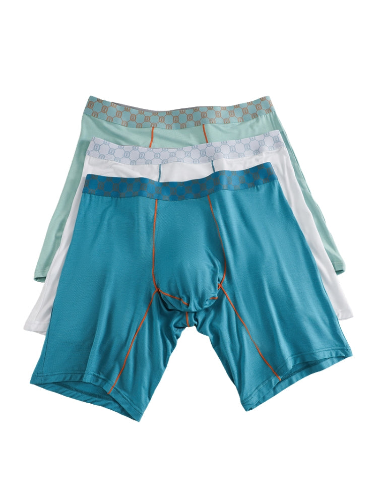 2 Pack Men's Stretch Fabric Full Coverage Anti-Chafing Soft Midway Briefs | dmunderwear detail image 5