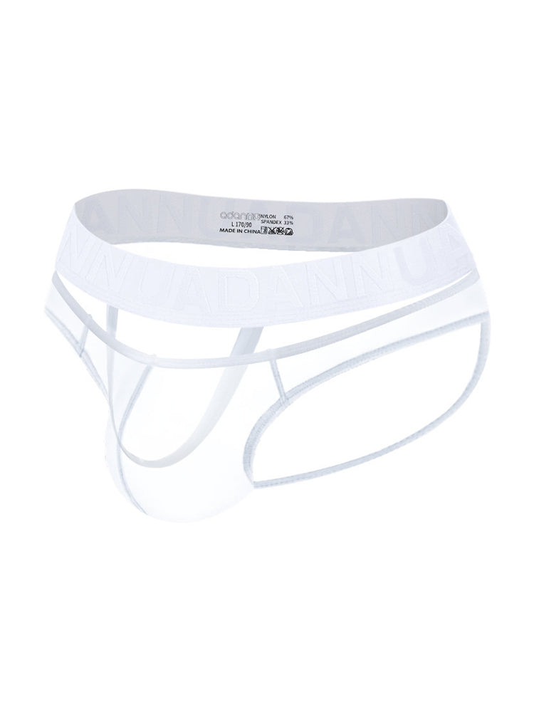2 Pack Men's Stretch Solid Color Sexy Crotch Single-Layer Briefs | dmunderwear